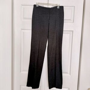 TAHARI Black/Gray Haze Print Terry Pant Career Dress Pants Trouser Women’s 8 EUC